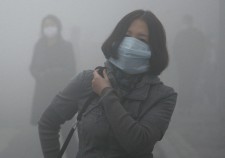 Smog in Harbin, China